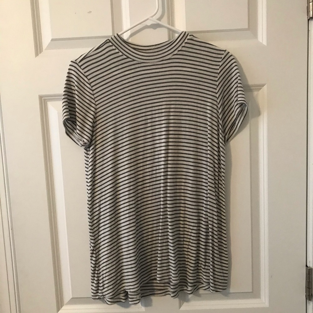 Stripper white and grey blouse